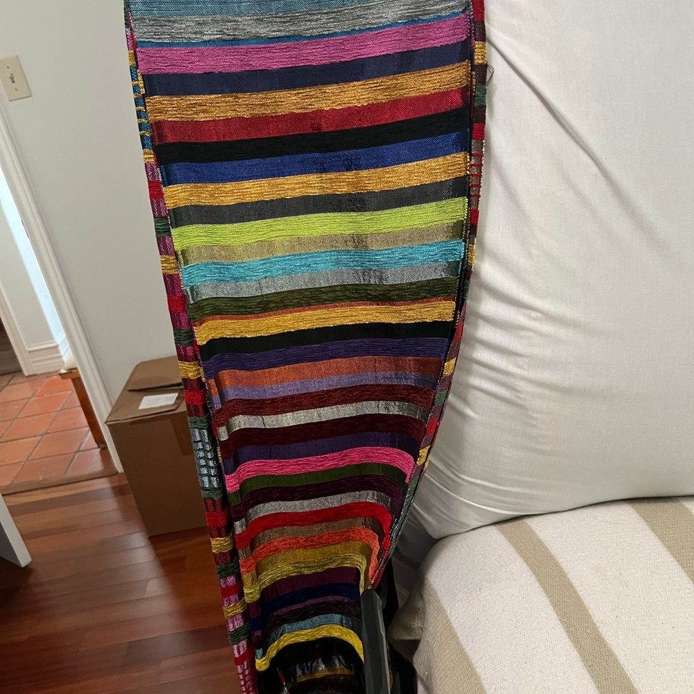 Colorful Striped Scarf - Picture 2 of 2
